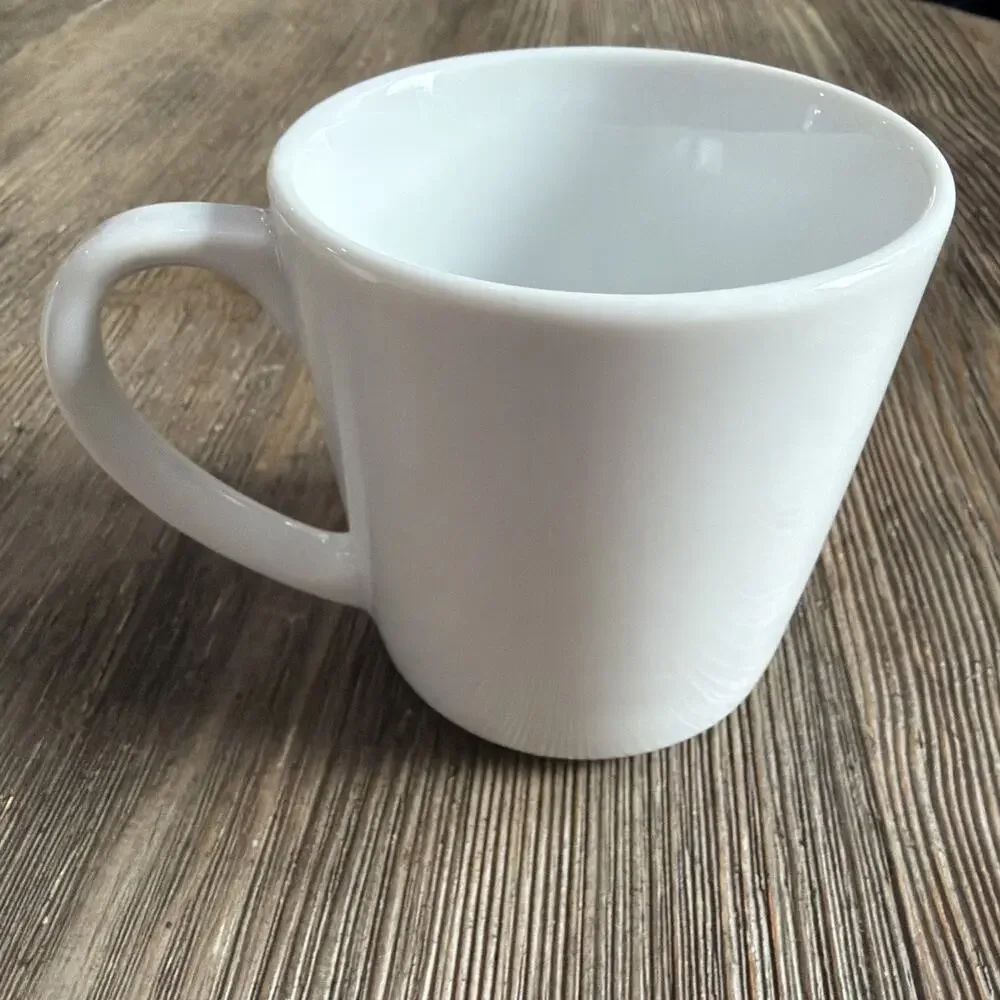 Crate & Barrel Coffee tea Mug LOT OF 3 Classic White Porcelain Made in Poland